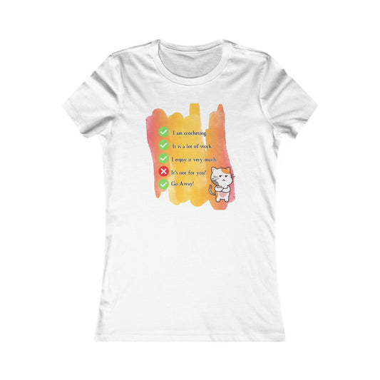 Yes I am crocheting Women's T Shirt