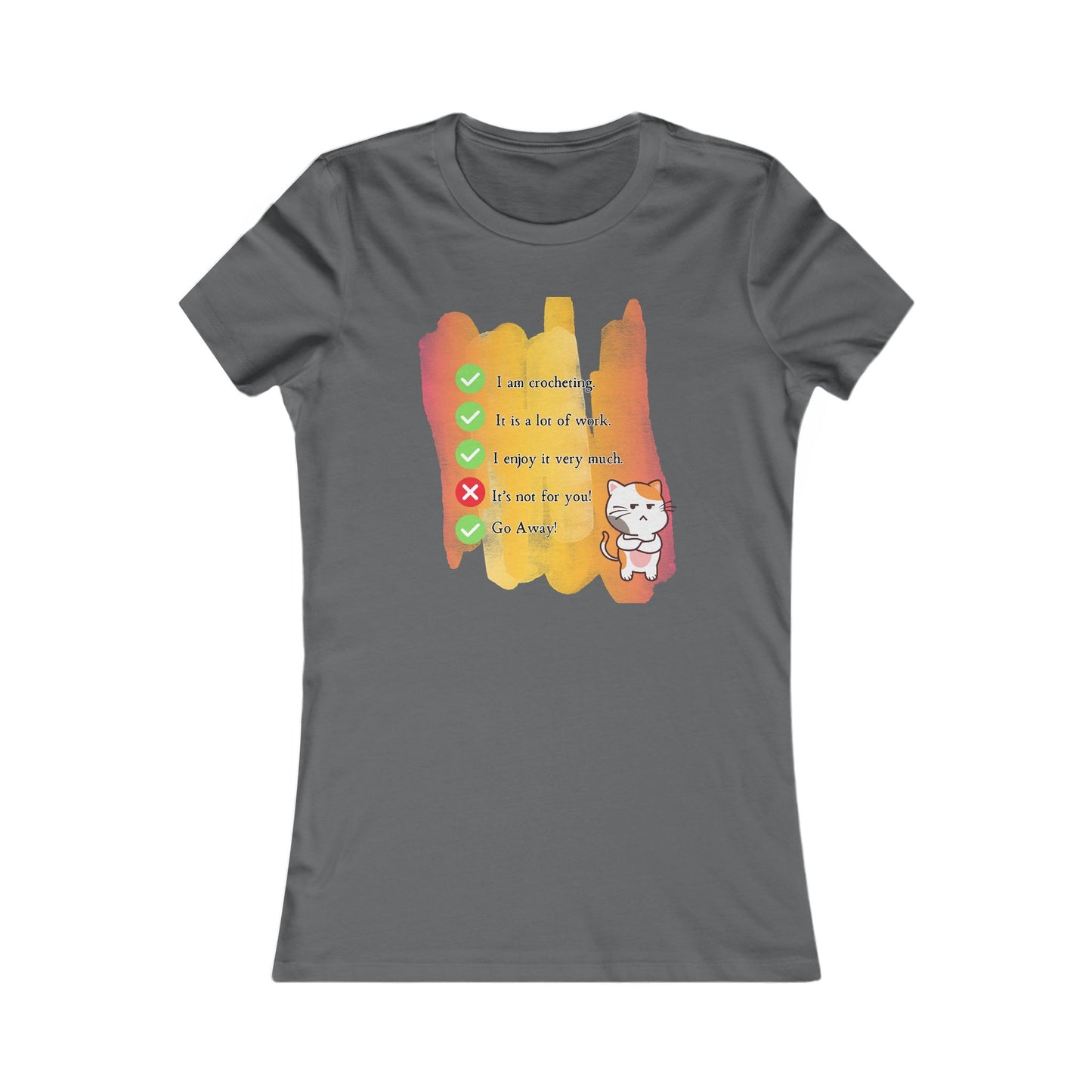 Yes I am crocheting Women's T Shirt