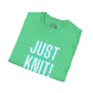 Just Knit Blue Unisex T Shirt