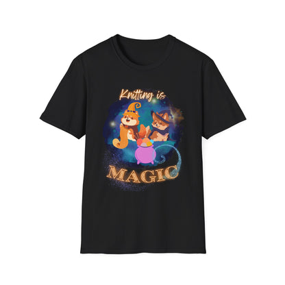 Knitting Is Magic Unisex T Shirt