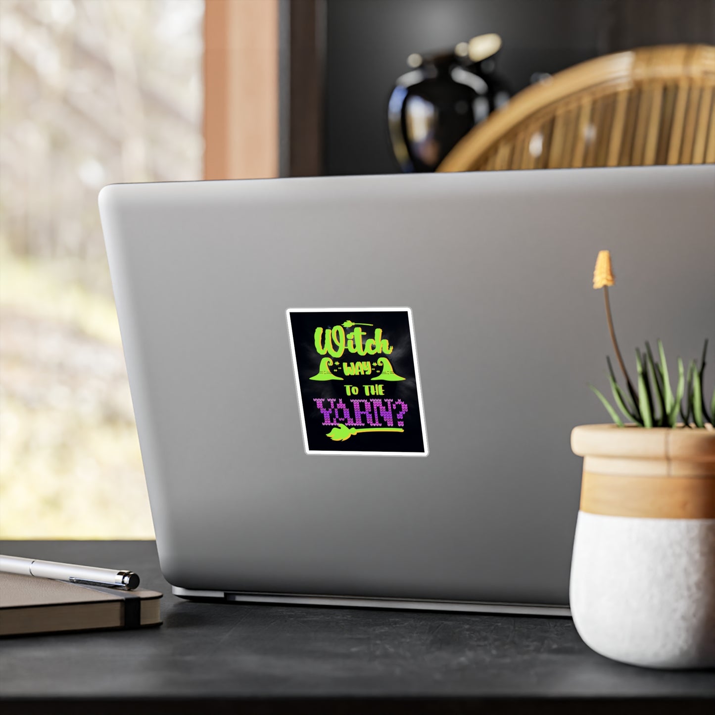 Witch Way to the Yarn Sticker