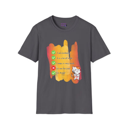Yes I am Crocheting Unisex T Shirt