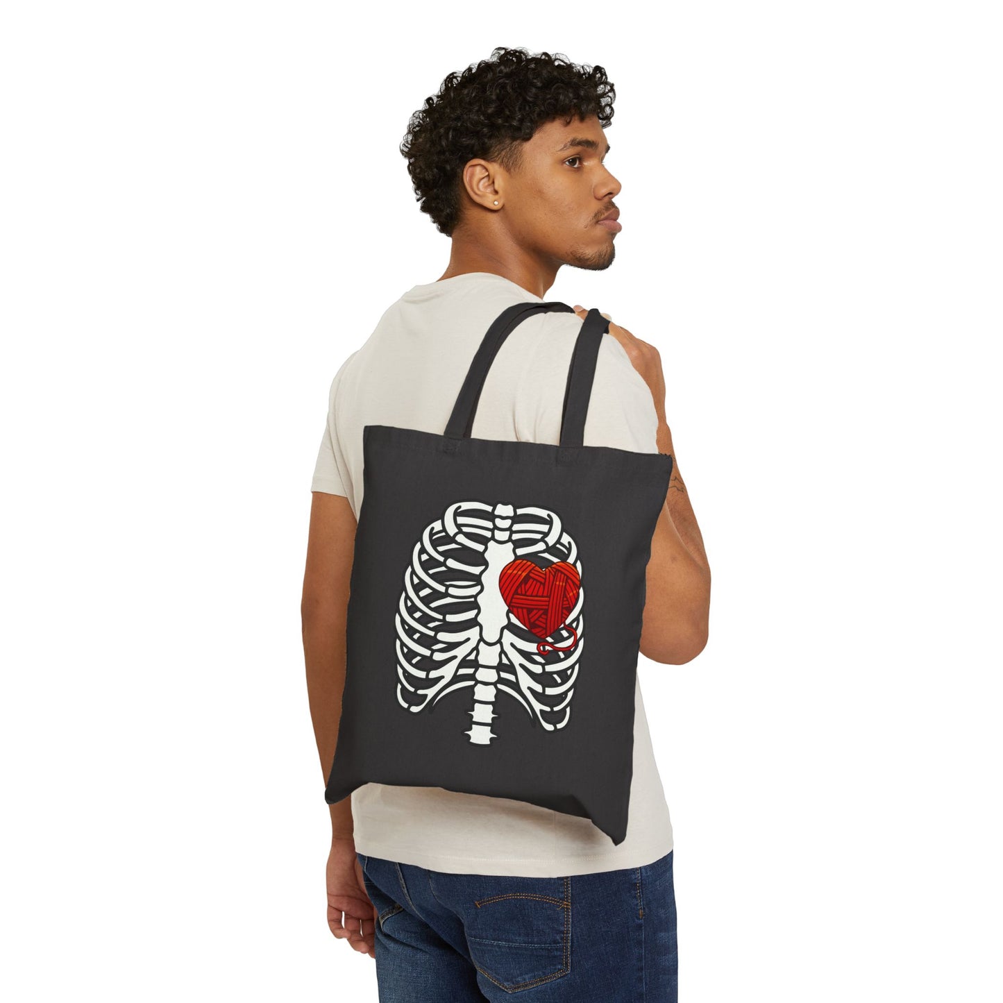 Heart of Yarn Cotton Canvas Tote Bag