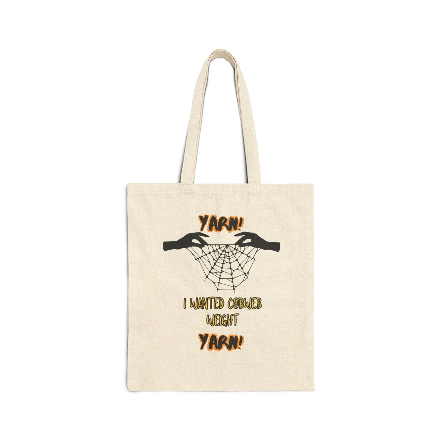 Cobweb Yarn Cotton Canvas Tote Bag