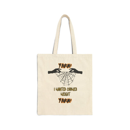 Cobweb Yarn Cotton Canvas Tote Bag