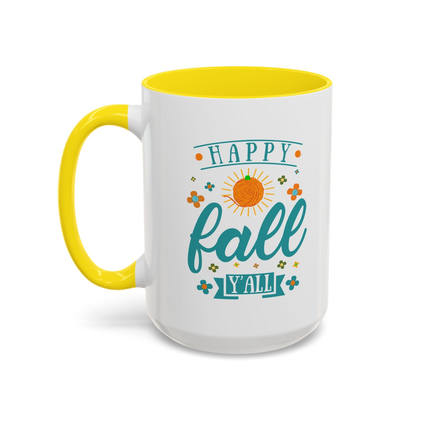 Happy Fall Yall Accent Coffee Mug (15oz)
