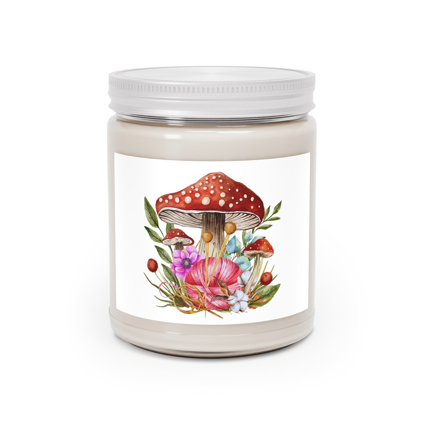Scented Soy Candles with White Lid, 9oz