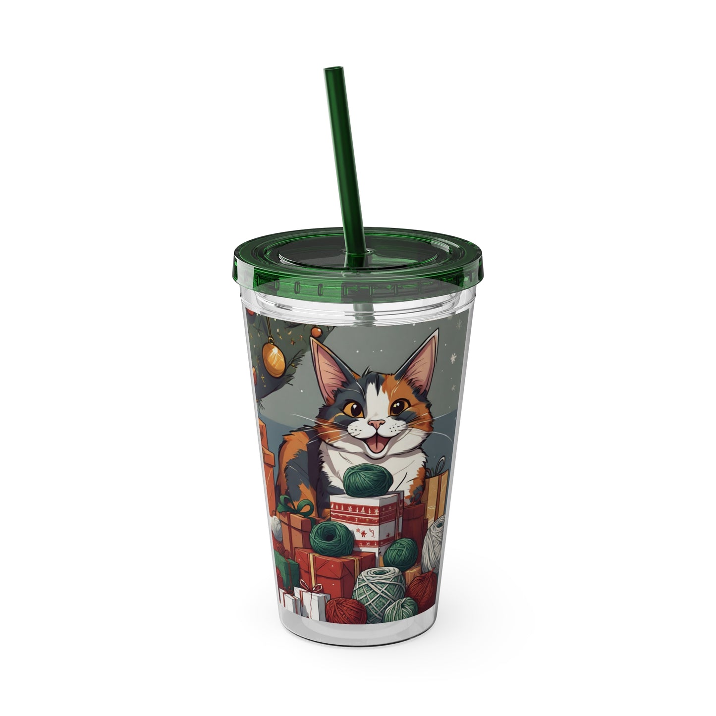 Gift of Yarn Tumbler with Straw, 16oz