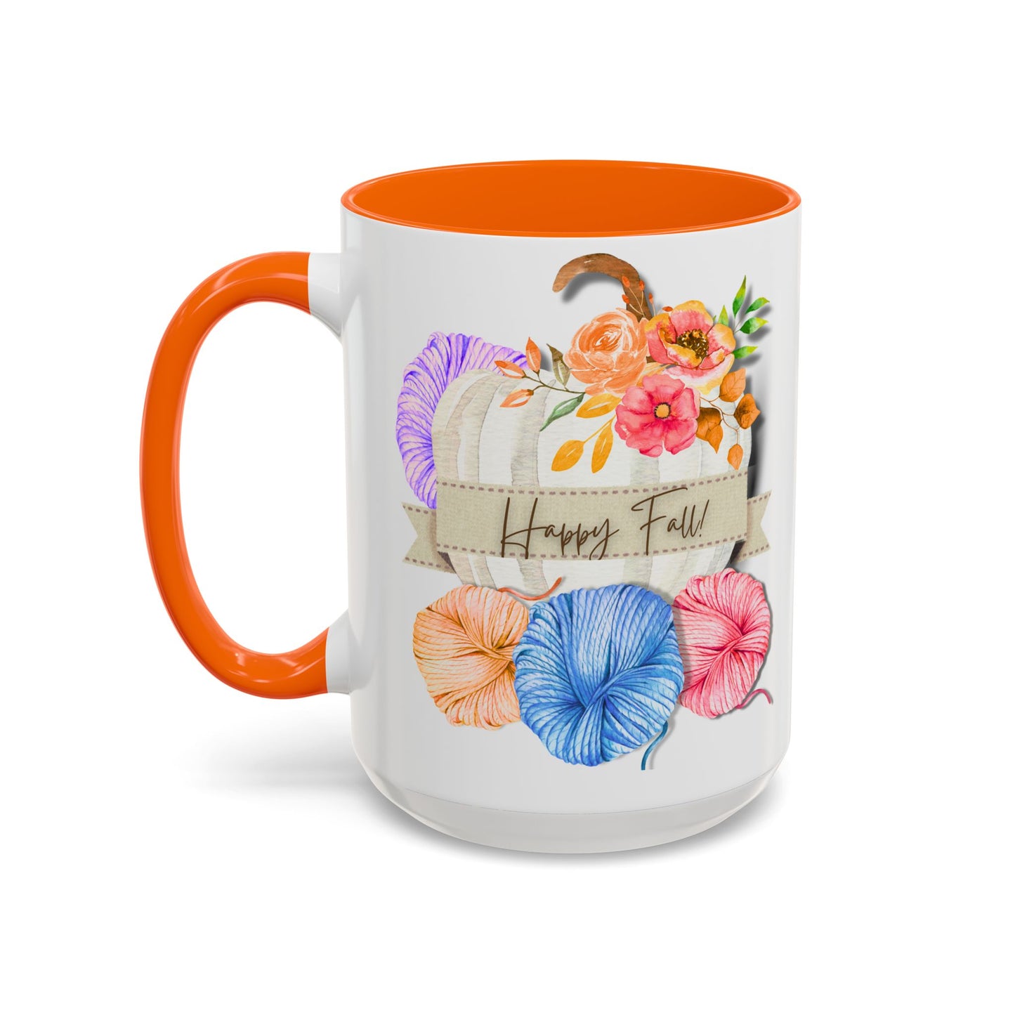 Cozy Autumn Accent Coffee Mug (15oz)