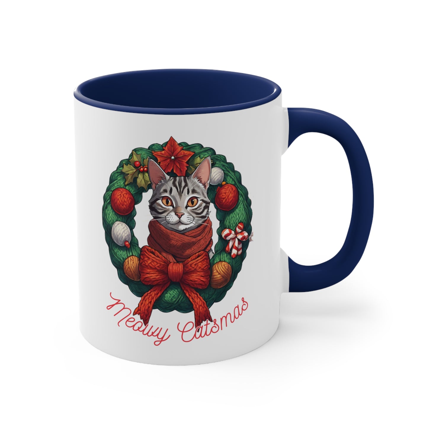 Meowy Catsmas Coffee Mug, 11oz