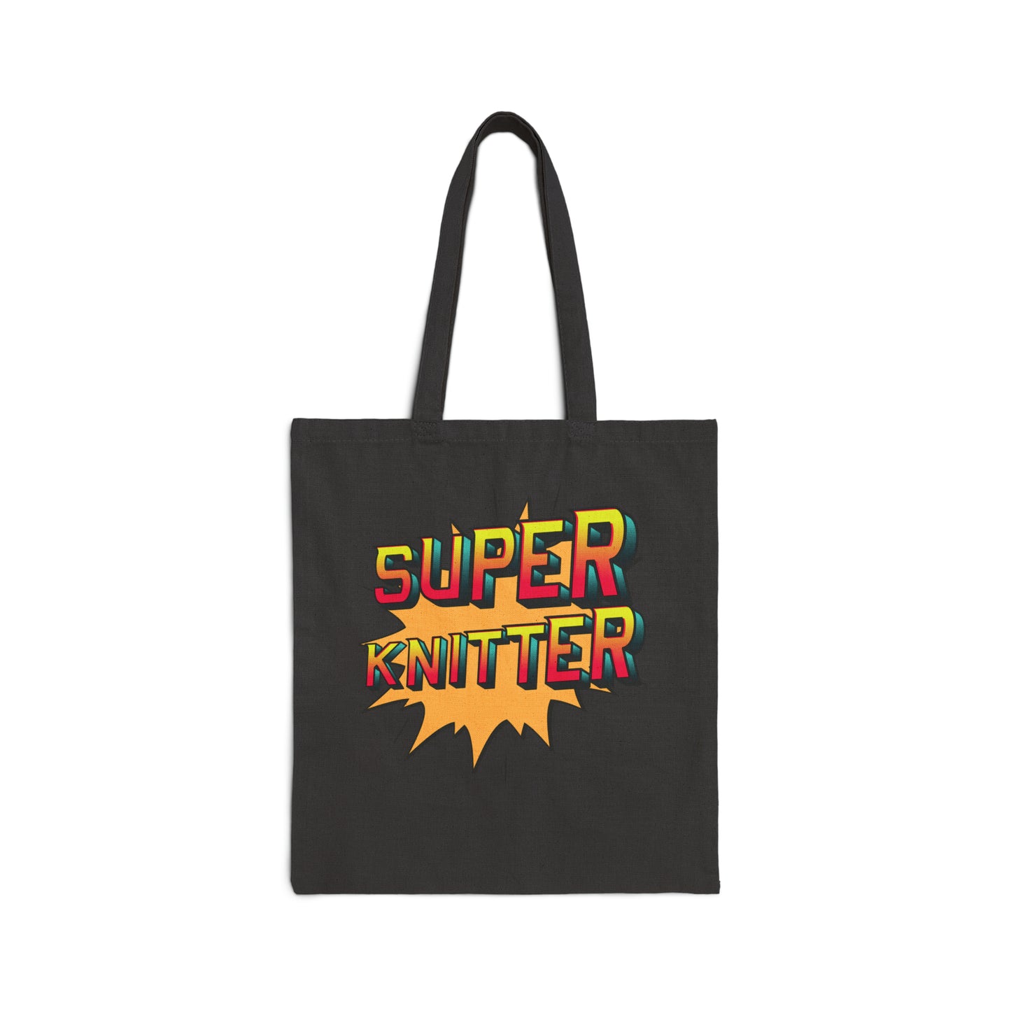 Super Knitter Cotton Canvas Tote Bag