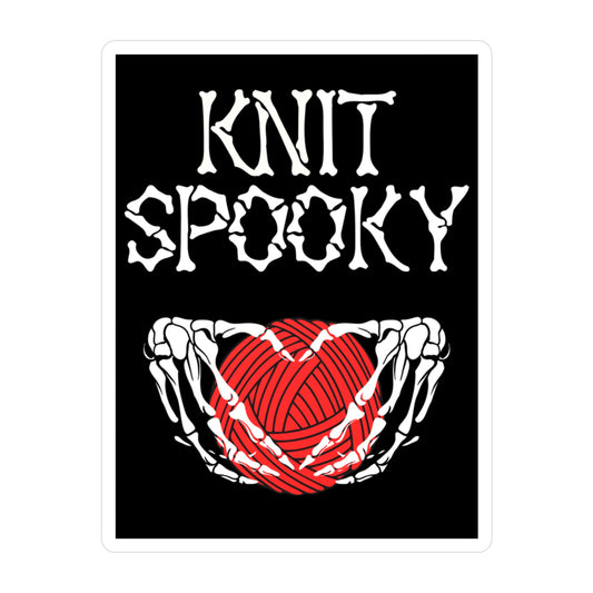 Knit Spooky Kiss-Cut Vinyl Decals