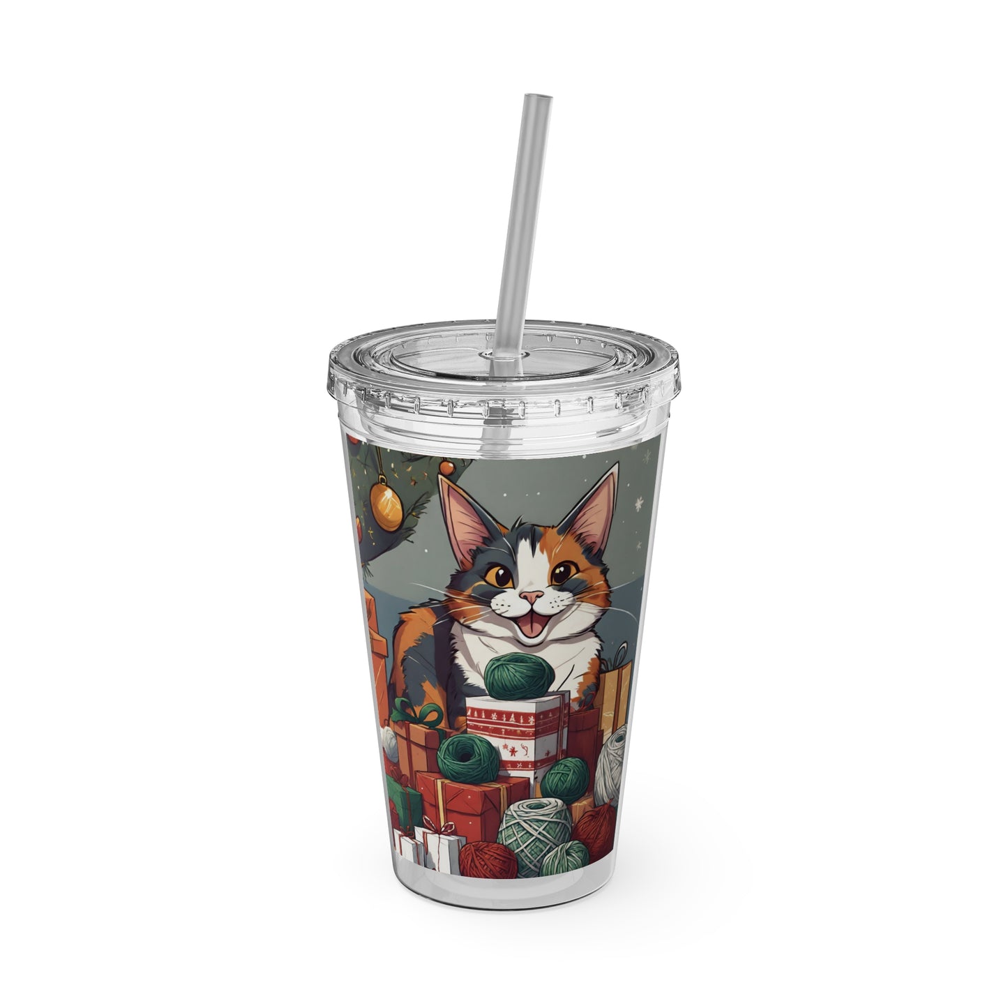 Gift of Yarn Tumbler with Straw, 16oz