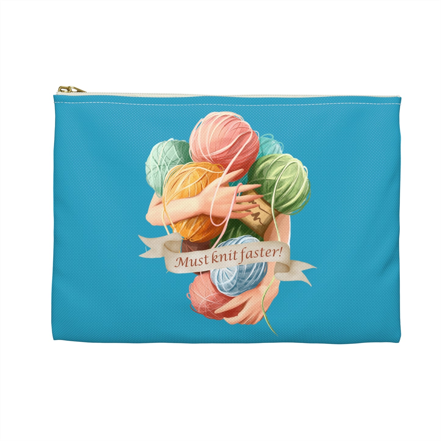 Must Knit Faster Accessory Pouch