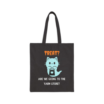 Treat? Cotton Canvas Tote Bag