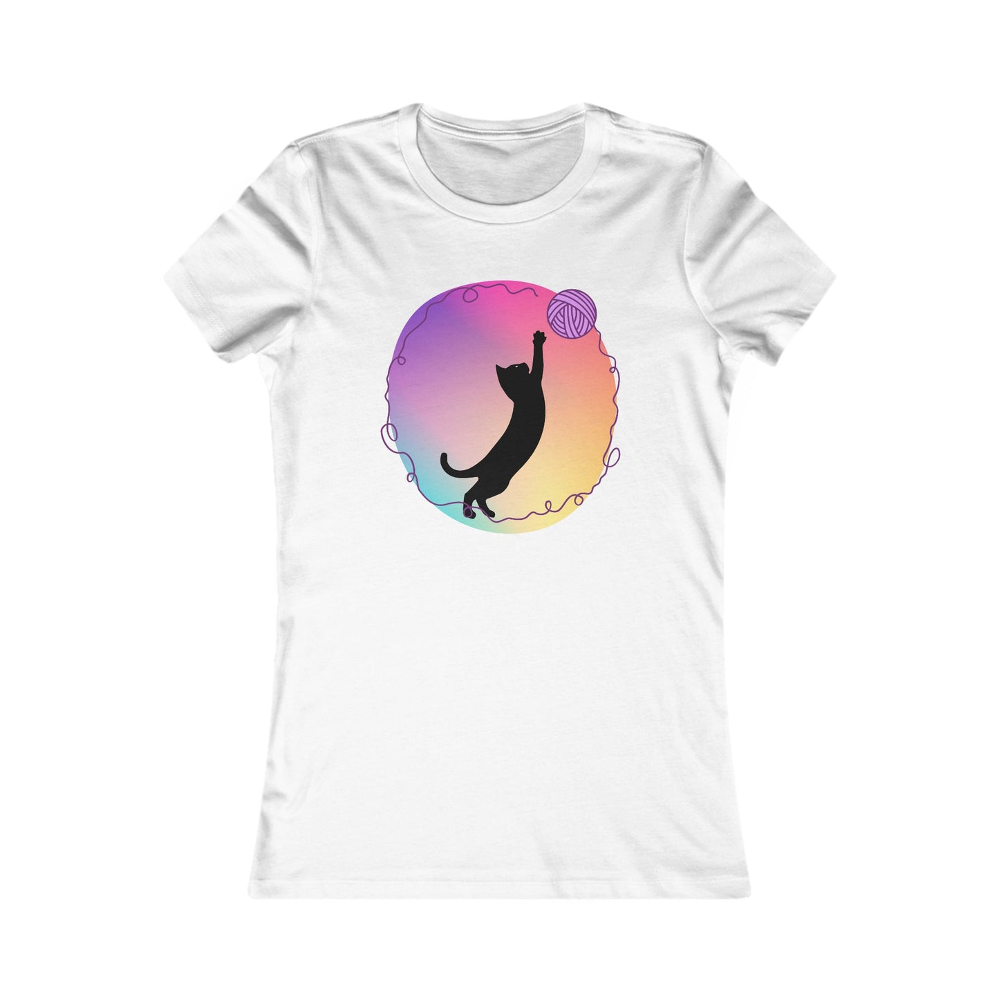 Cat with yarn Woman's T Shirt