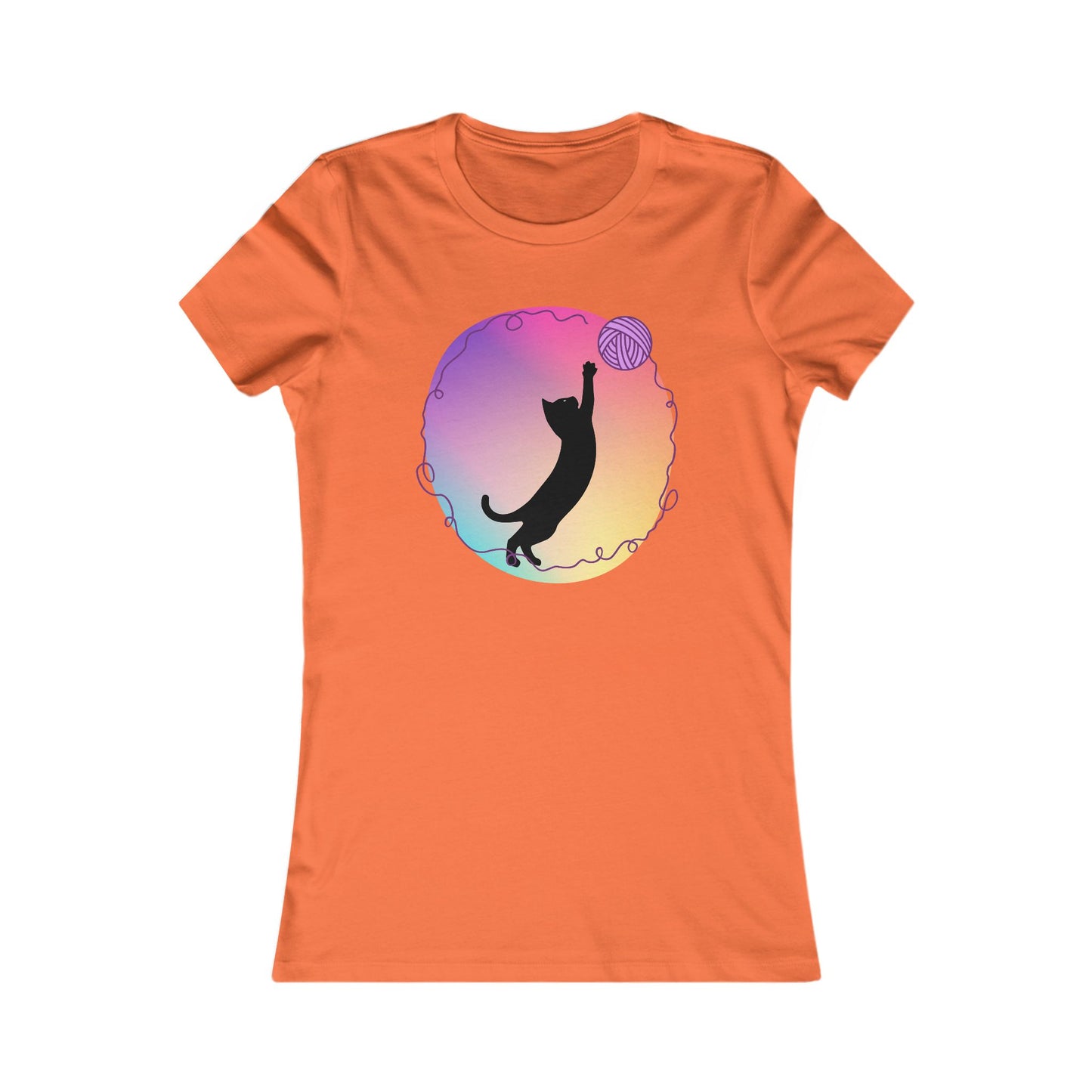 Cat with yarn Woman's T Shirt