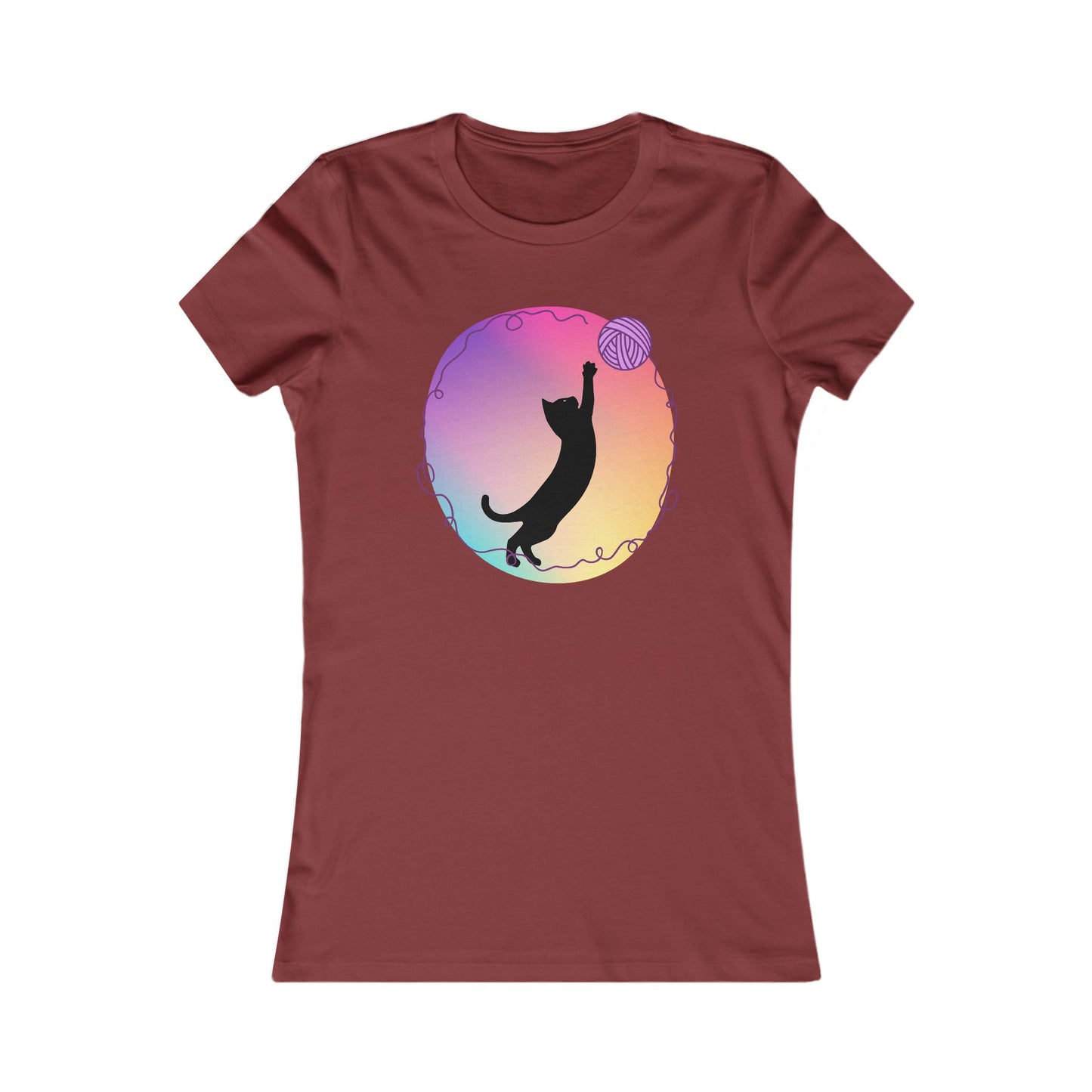 Cat with yarn Woman's T Shirt