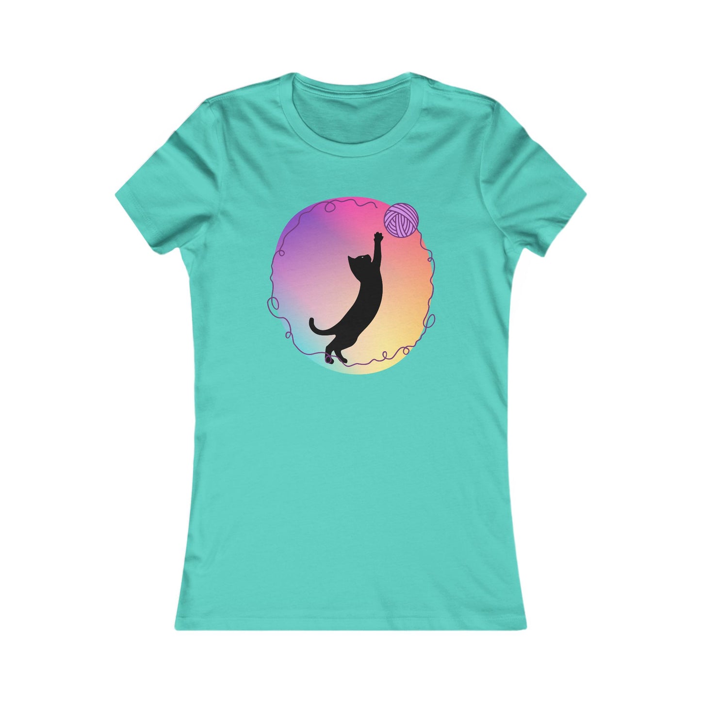 Cat with yarn Woman's T Shirt