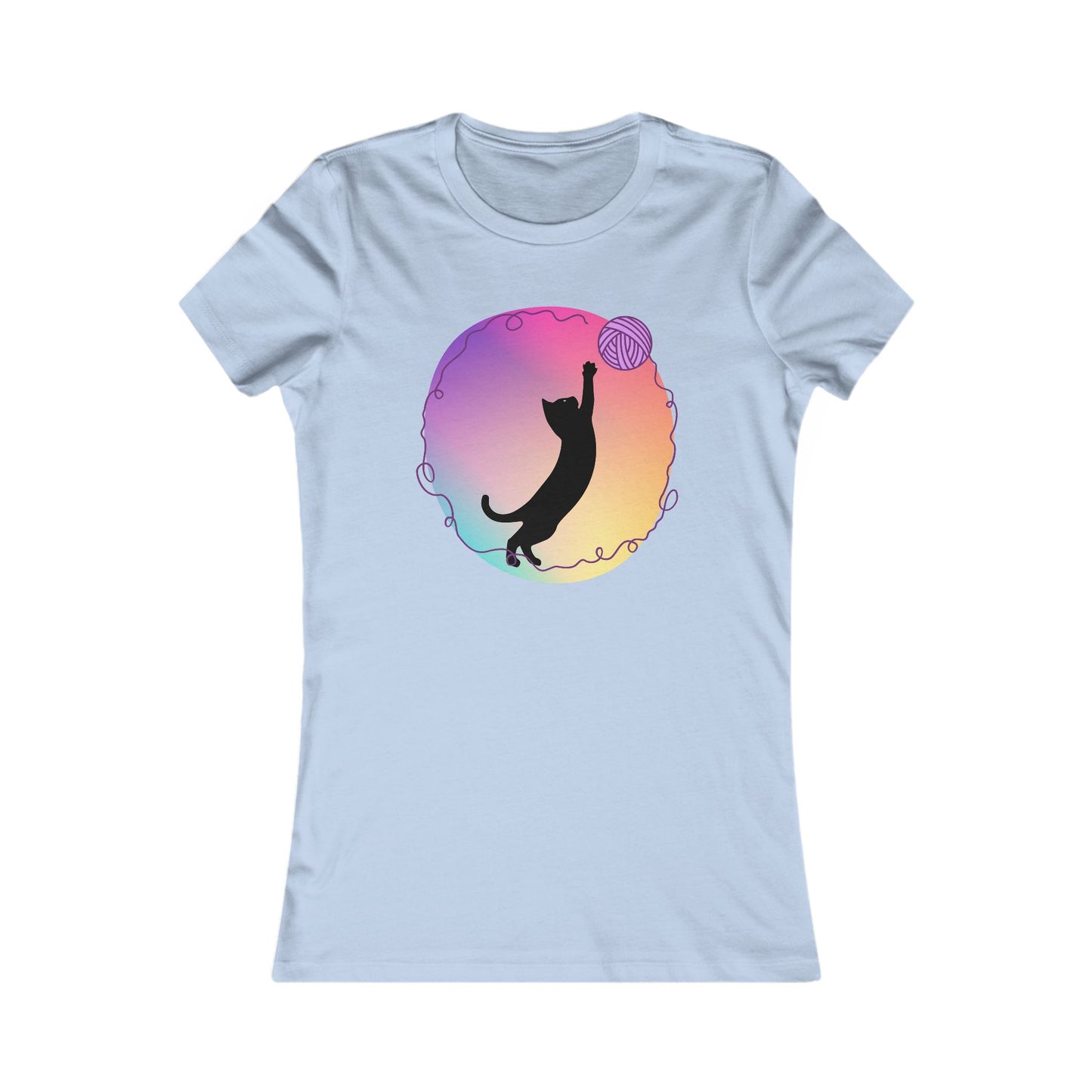 Cat with yarn Woman's T Shirt