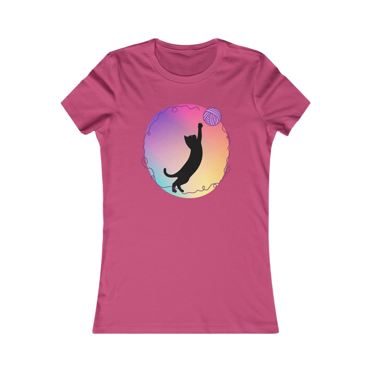 Cat with yarn Woman's T Shirt