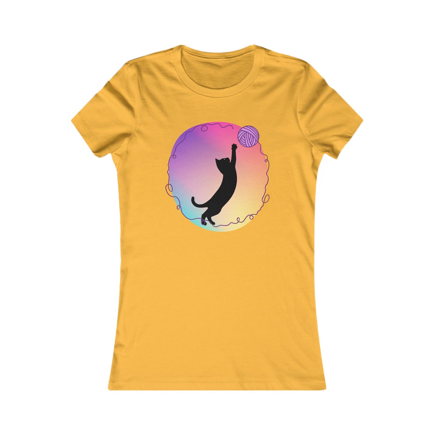 Cat with yarn Woman's T Shirt