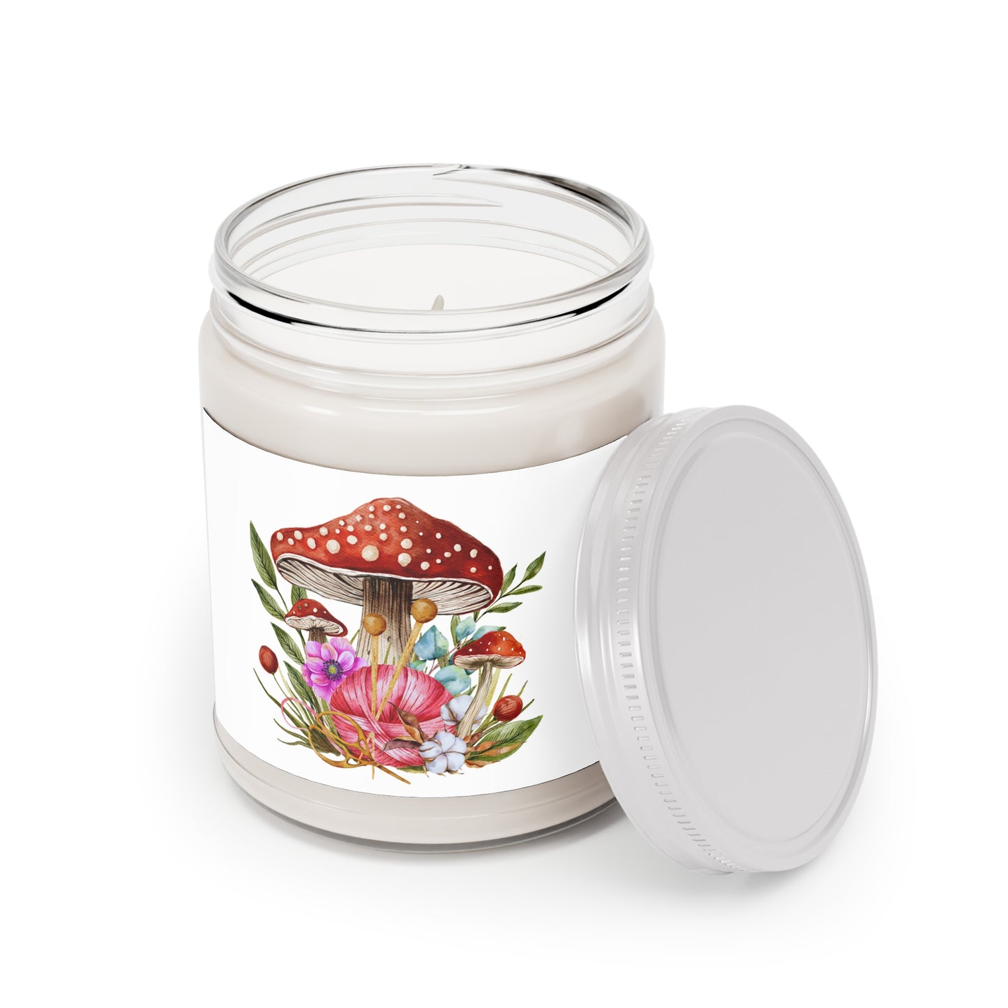Scented Soy Candles with White Lid, 9oz