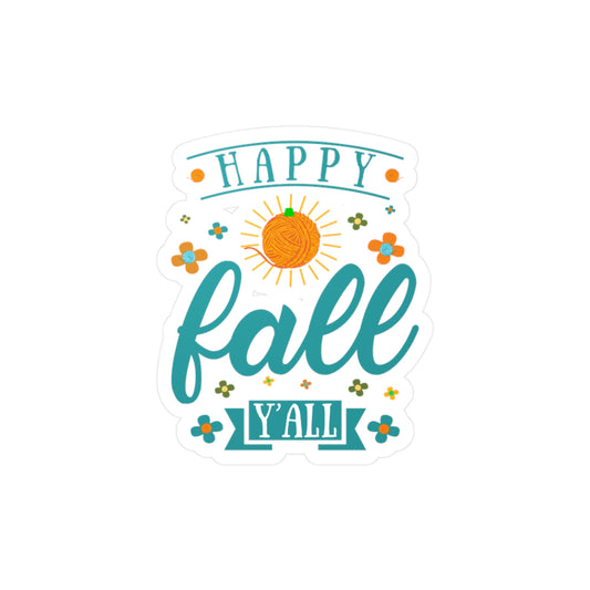 Happy Fall Yall Sticker