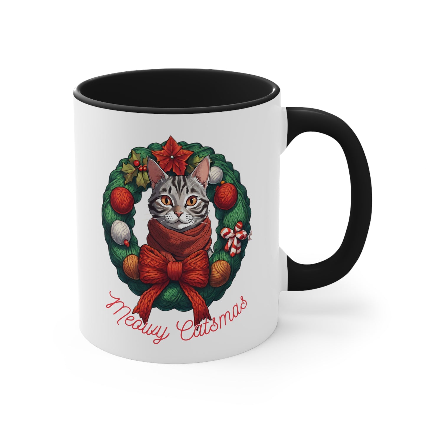 Meowy Catsmas Coffee Mug, 11oz