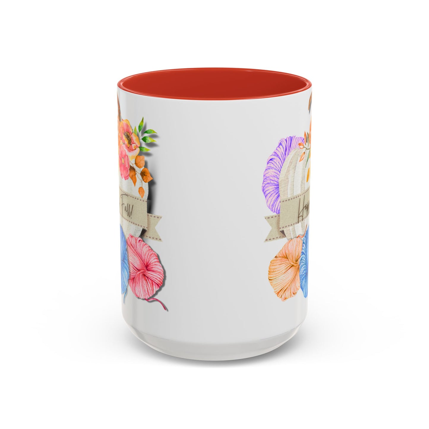 Cozy Autumn Accent Coffee Mug (15oz)