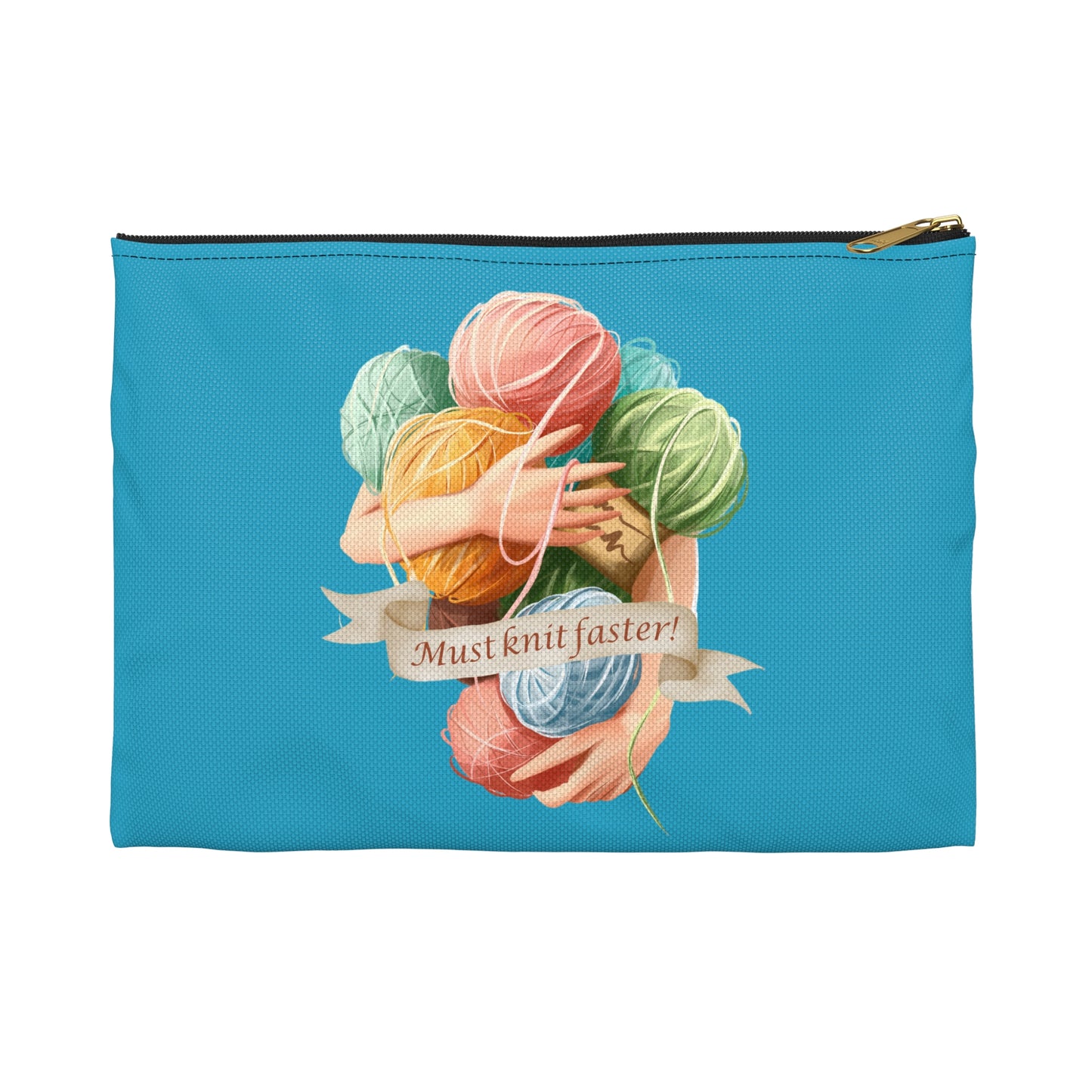 Must Knit Faster Accessory Pouch