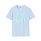 Just Knit Blue Unisex T Shirt