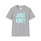 Just Knit Blue Unisex T Shirt