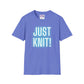 Just Knit Blue Unisex T Shirt