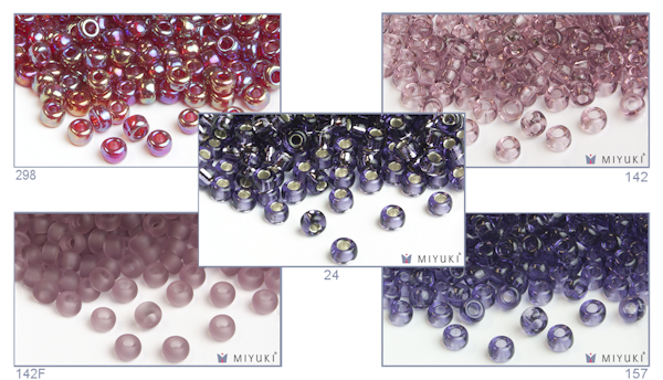 Miyuki Bead Collection - Purple