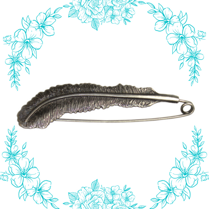 HiyaHiya Feather Shawl Pin