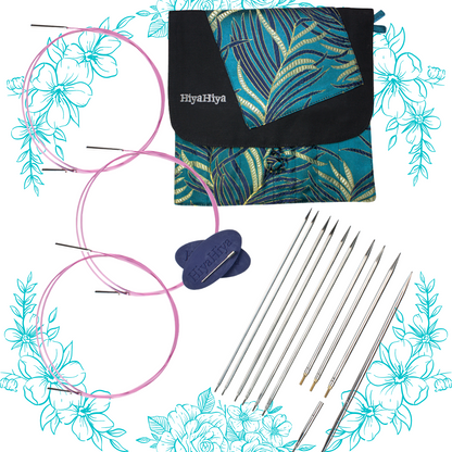 Hiya-Hiya Sharp Steel Interchangeable Sock Knitting Needles and Accessories  (60/62)